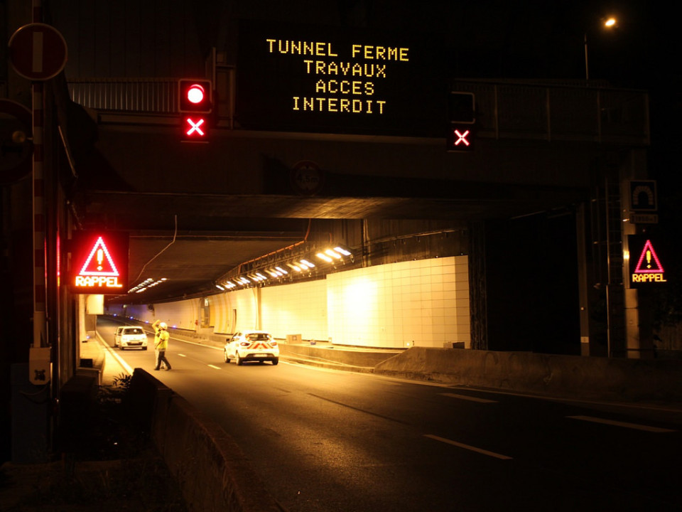 Le tunnel sous Fourvière fermé en soirée jusqu’à vendredi inclus