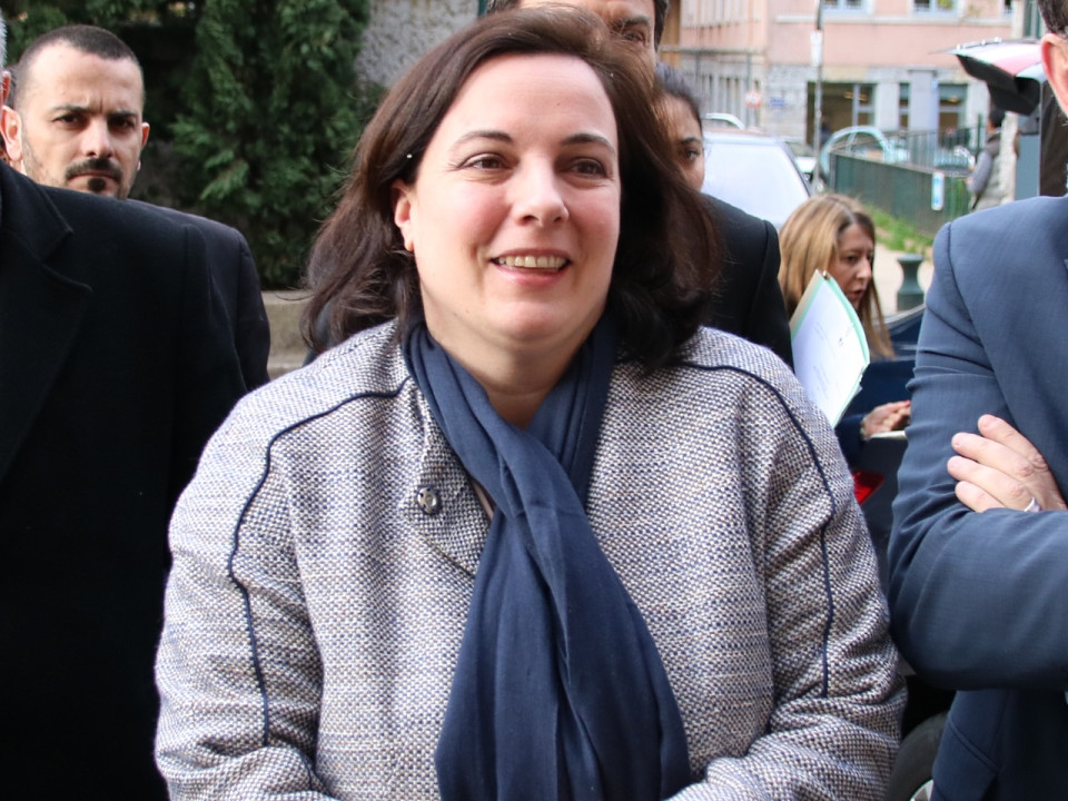 Emmanuelle Cosse et Christian Eckert en visite à Lyon mardi