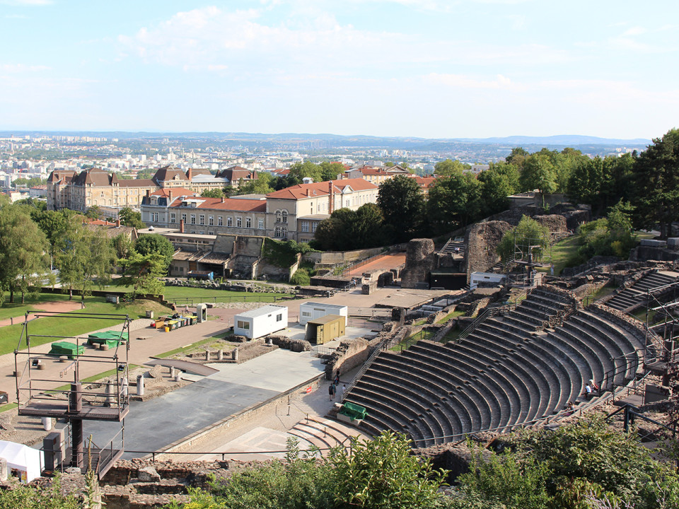 Départ d'incendie au théâtre antique de Fourvière
