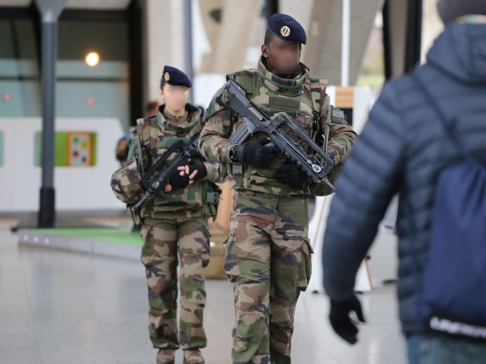 Lyon : la ministre des Armées Florence Parly en visite auprès des militaires de l’opération Sentinelle