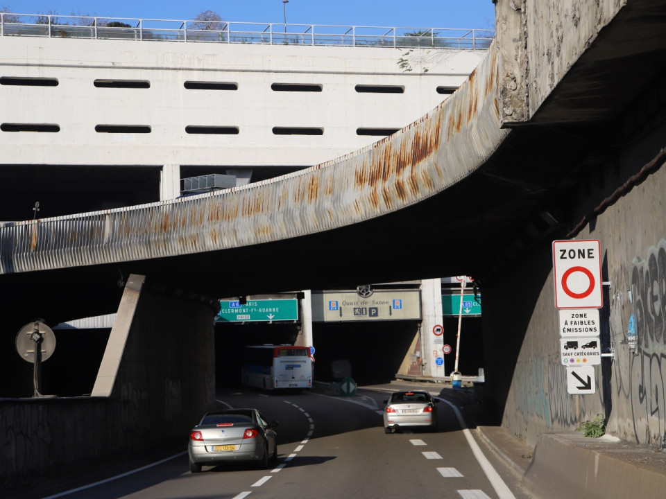 Mur qui continue de s’effriter : la trémie n°1 de Perrache fermée à la circulation