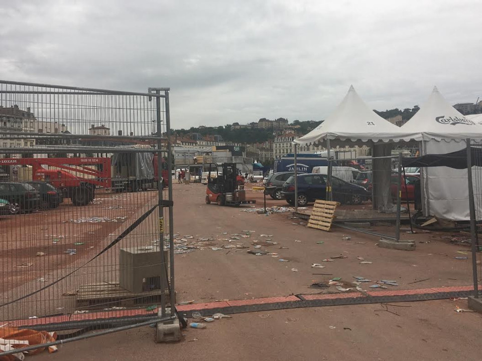 Lyon : la Fan Zone plie bagage