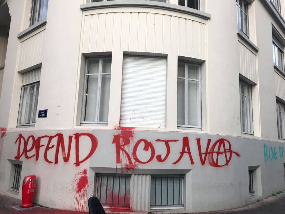 Lyon : le consulat général de Turquie tagué dans la nuit, l'action revendiquée