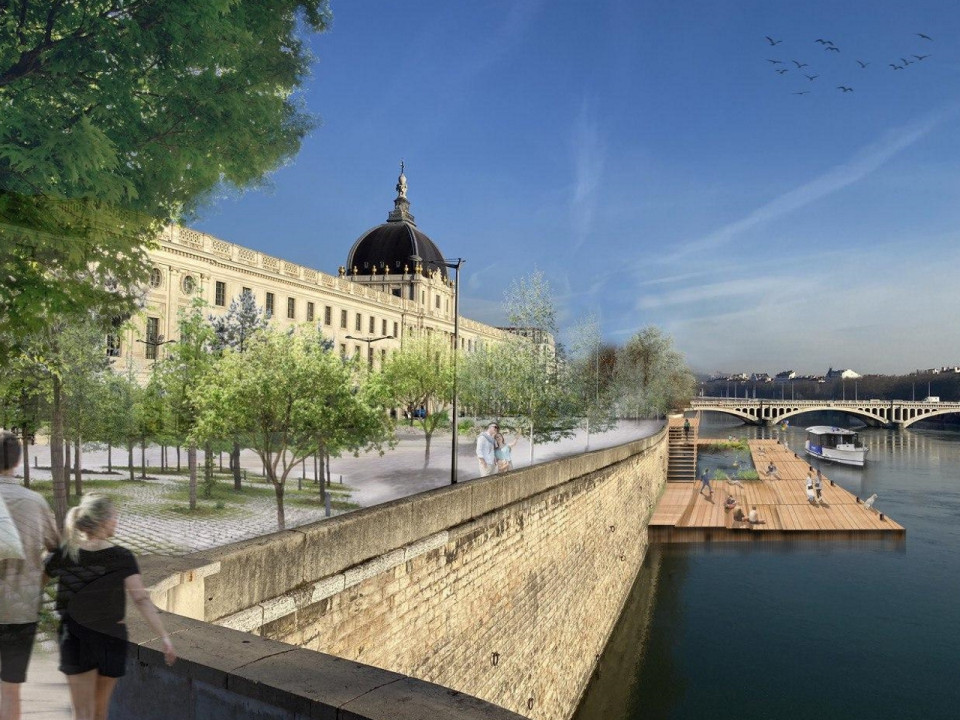 Quais du Rhône, Guillotière, gradins flottants… l'ambitieux plan urbanisme de Kimelfeld et Képénékian à Lyon