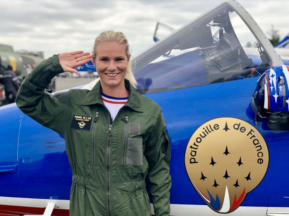 14 juillet : Amandine Henry a volé avec la Patrouille de France