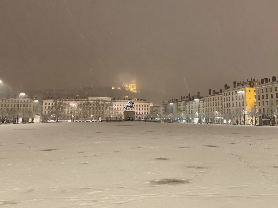 Neige : Lyon se pare de son premier manteau blanc de l’année
