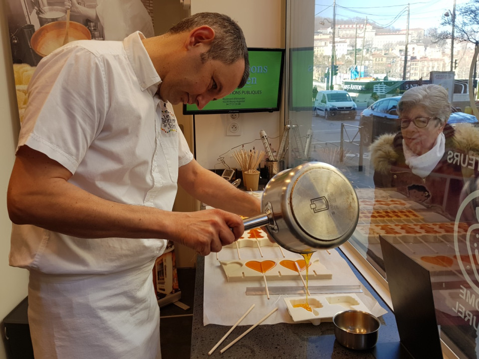 La confiserie "Les bonbons de Julien" a posé ses berlingots à Lyon !