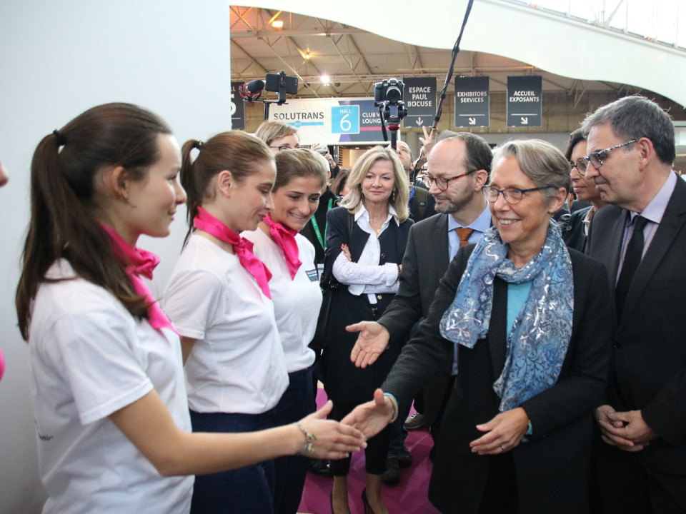 Solutrans inauguré par Elisabeth Borne