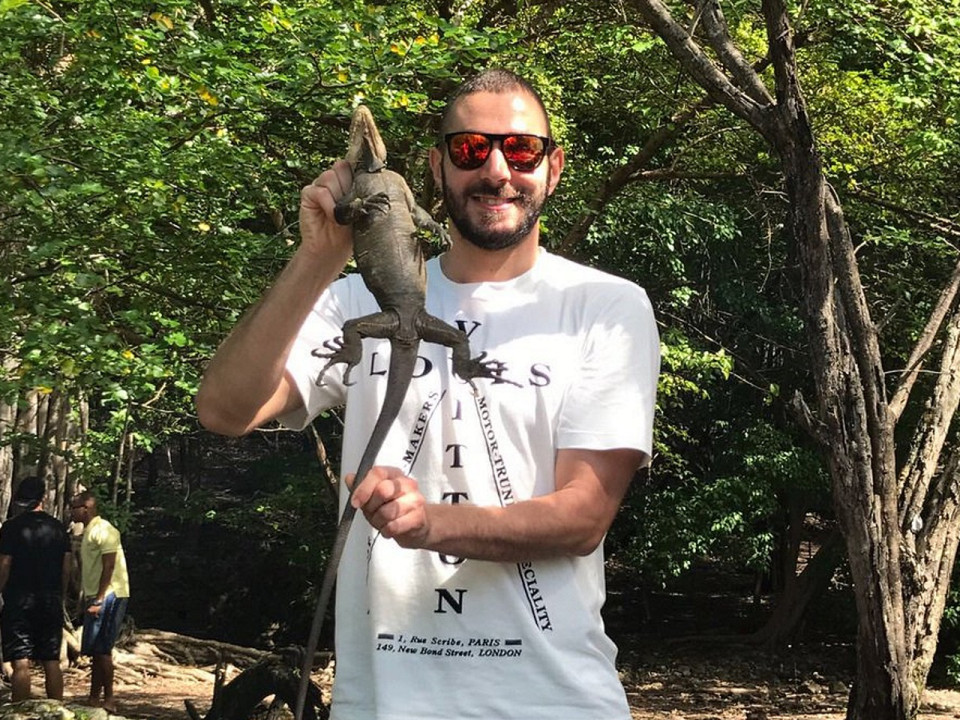 Karim Benzema inquiété par la justice après avoir posé avec... un iguane