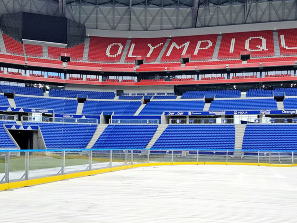 Le Parc OL se transforme en patinoire pour le Winter Game
