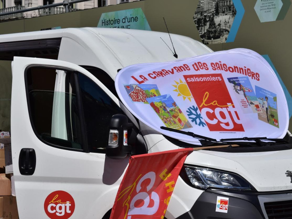 La "Caravane CGT des saisonniers" fait étape à Lyon