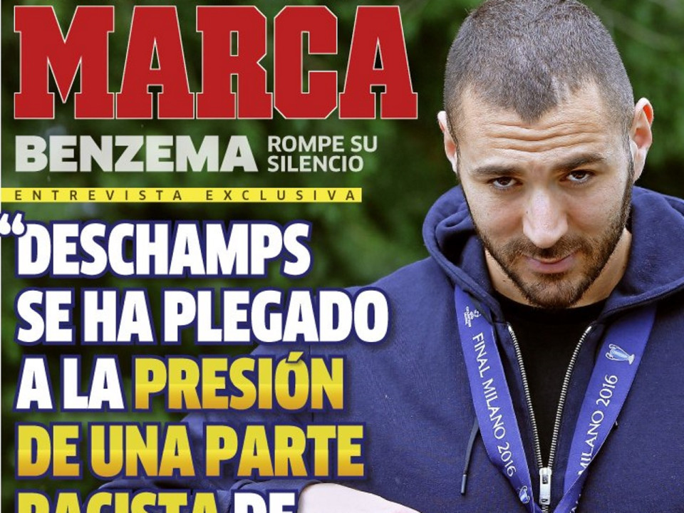 Pour Benzema, sa non-sélection est due à "la pression d'une partie raciste de la France"