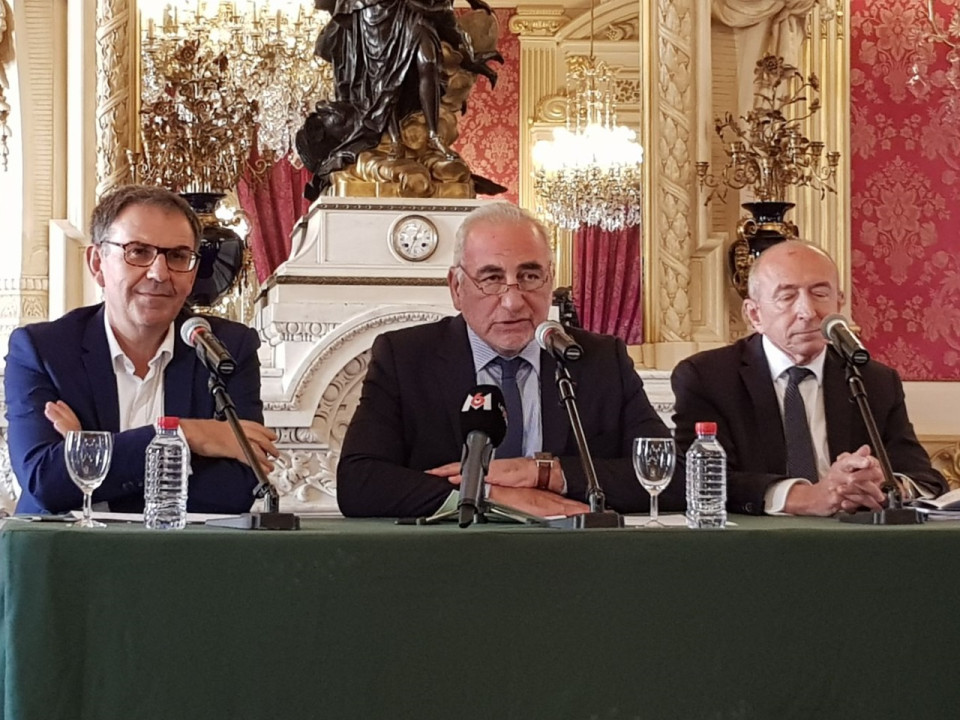 Conférence de presse de Collomb, Képénékian et Kimelfeld : "le retour à un vieux monde" selon Alexandre Vincendet