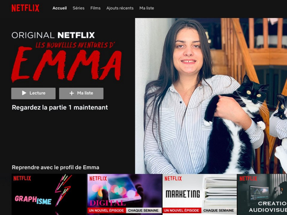 Une étudiante lyonnaise fait le buzz avec son CV inspiré de Netflix