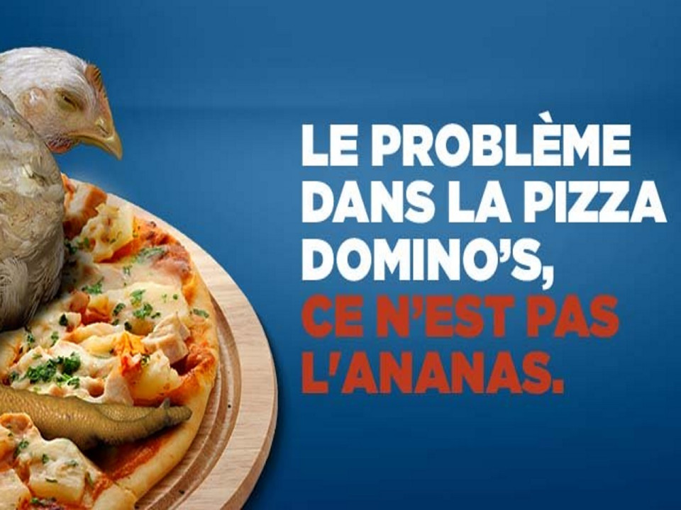 Action de L214 ce mercredi à Lyon contre Domino’s Pizza
