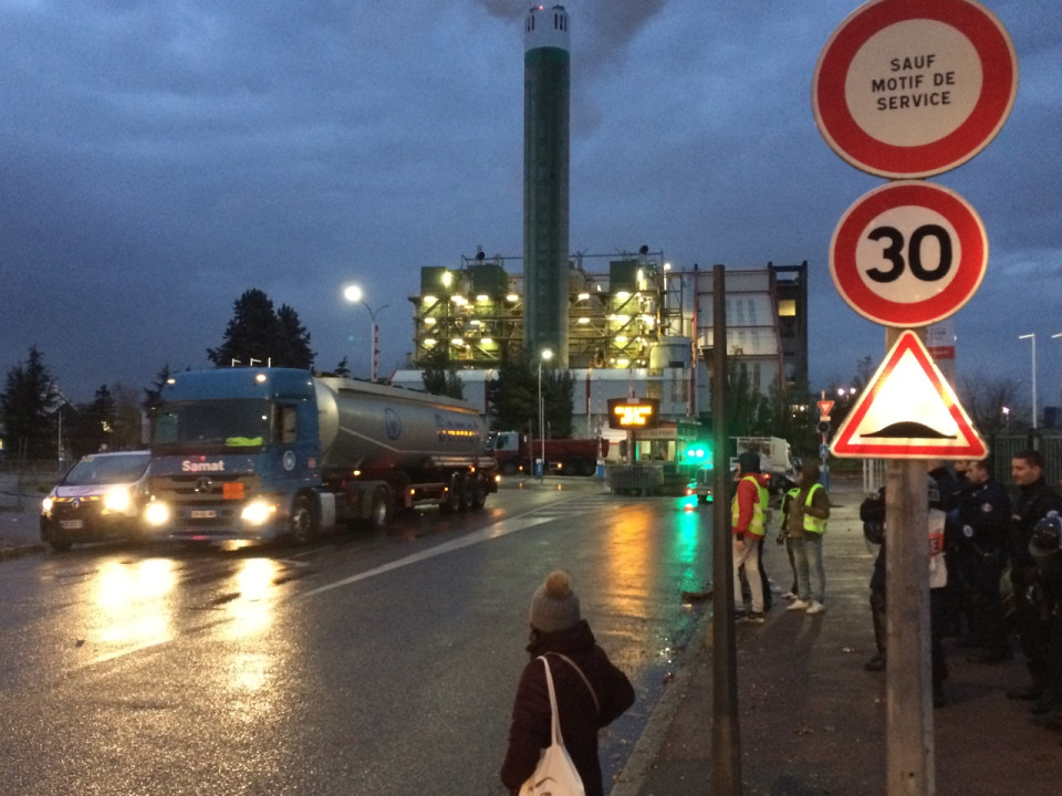 Le port Edouard-Herriot cible des gilets jaunes ce mardi matin