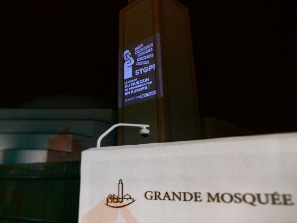 La Grande Mosquée de Lyon prise pour cible par les identitaires