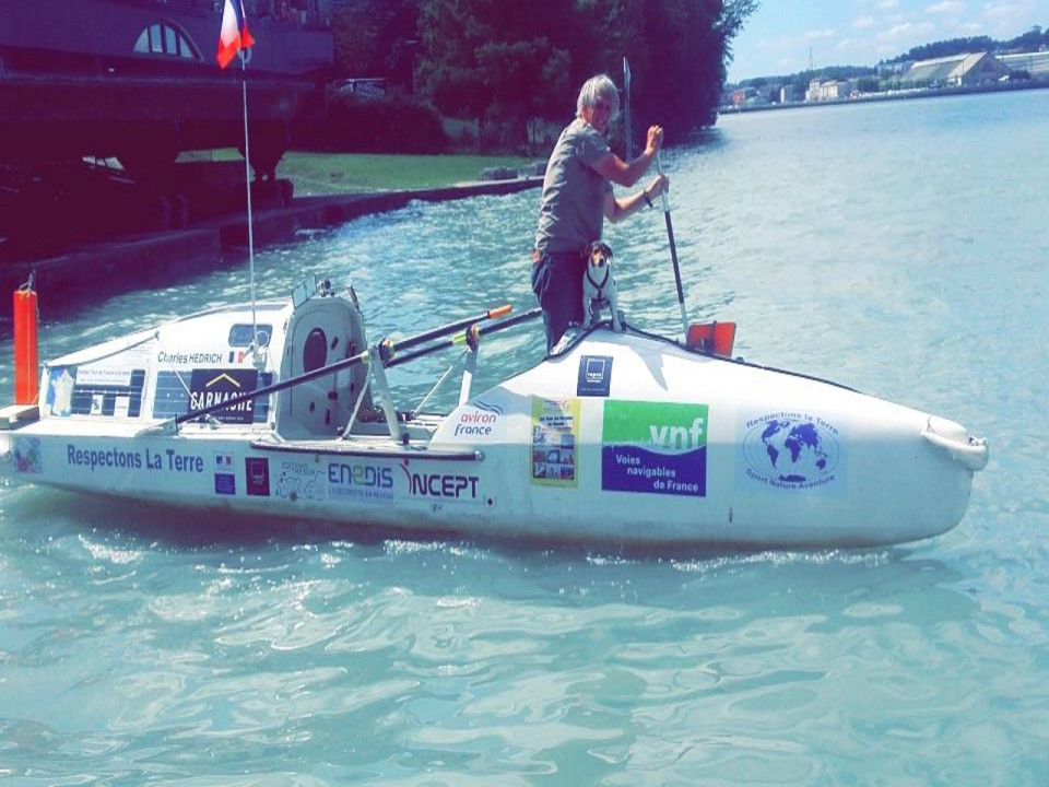 Le tour de France à la rame de Charles Hedrich fait étape à Lyon