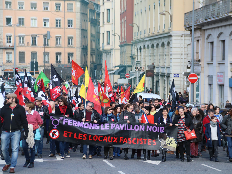 Lyon : 400 personnes dans la rue pour la manifestation antifasciste