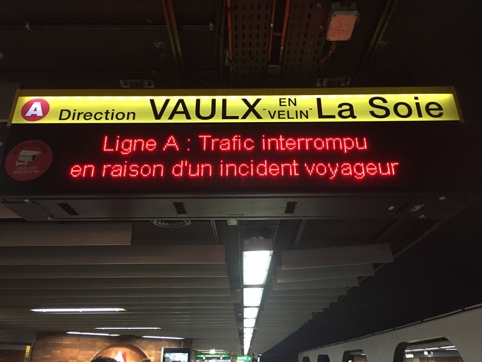Lyon : ils tentent de s’introduire dans le tunnel, le métro bloqué deux heures