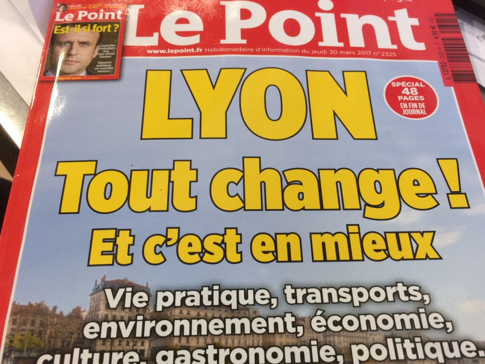 "A Lyon, tout change" : Le Point sort un dossier spécial Lyon ce jeudi