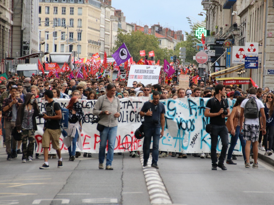 Lyon : plus de 2000 personnes ont repris le chemin de l'opposition à la loi Travail