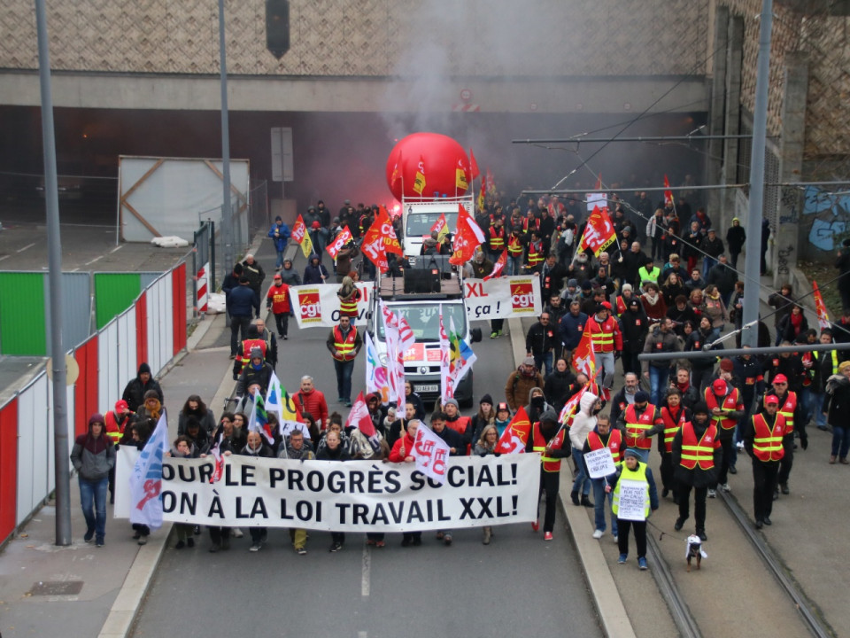 A Lyon, plus de 3000 participants à la nouvelle manifestation contre la réforme du code du travail