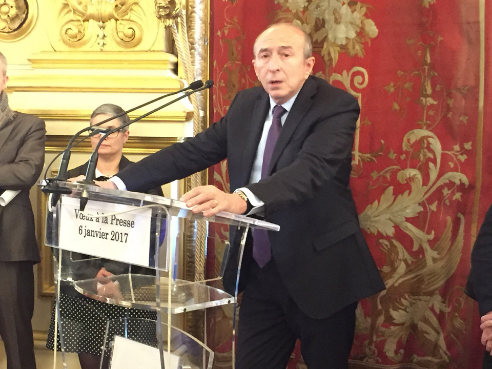 Des voeux à la presse remplis d'optimisme pour Gérard Collomb