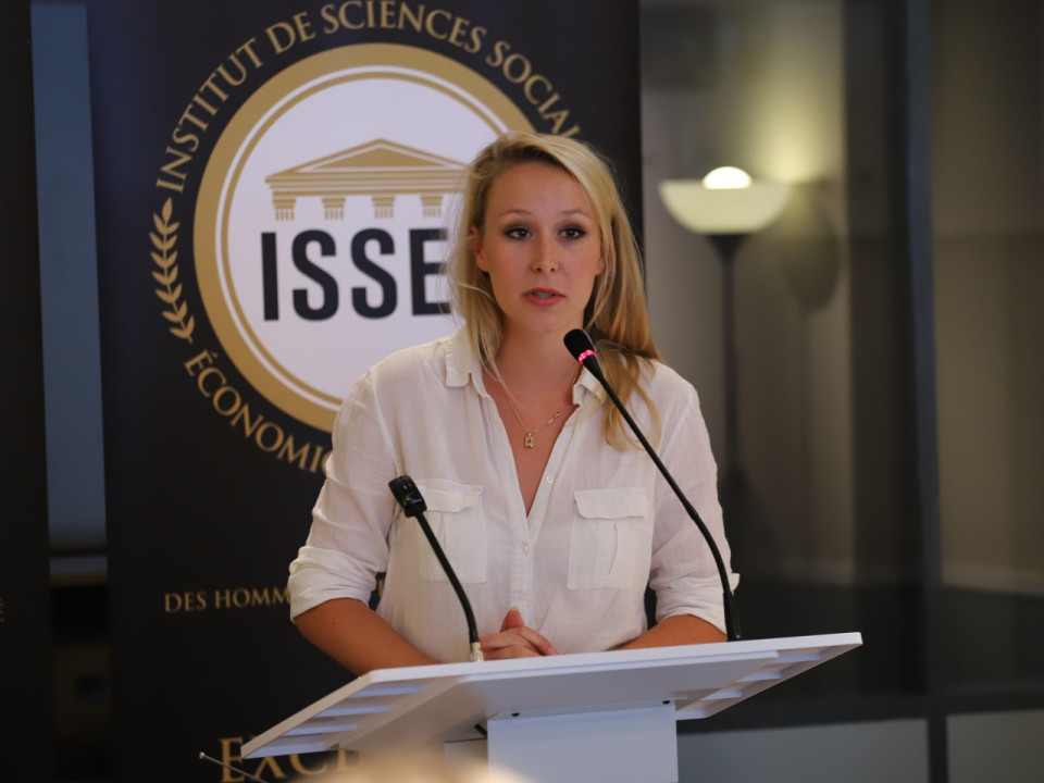 Inauguration de l'ISSEP à Lyon : Marion Maréchal voulait "sortir de l'entre-soi parisien"