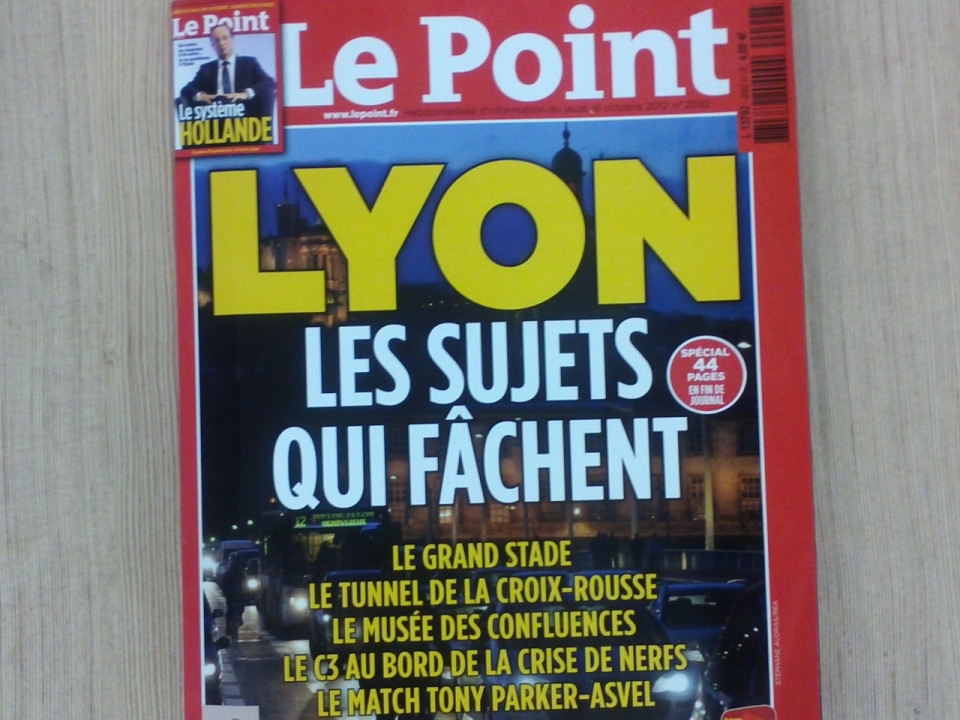 Le Point s&rsquo;empare des "dossiers qui f&acirc;chent" &agrave; Lyon