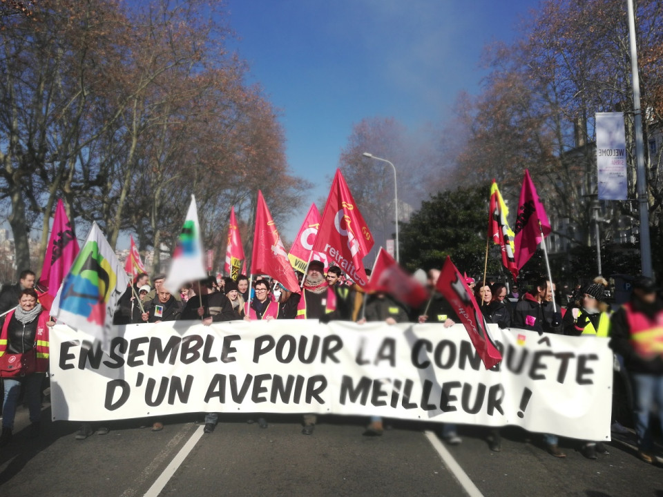 Grève interprofessionnelle : entre 4300 et 7000 personnes manifestent à Lyon
