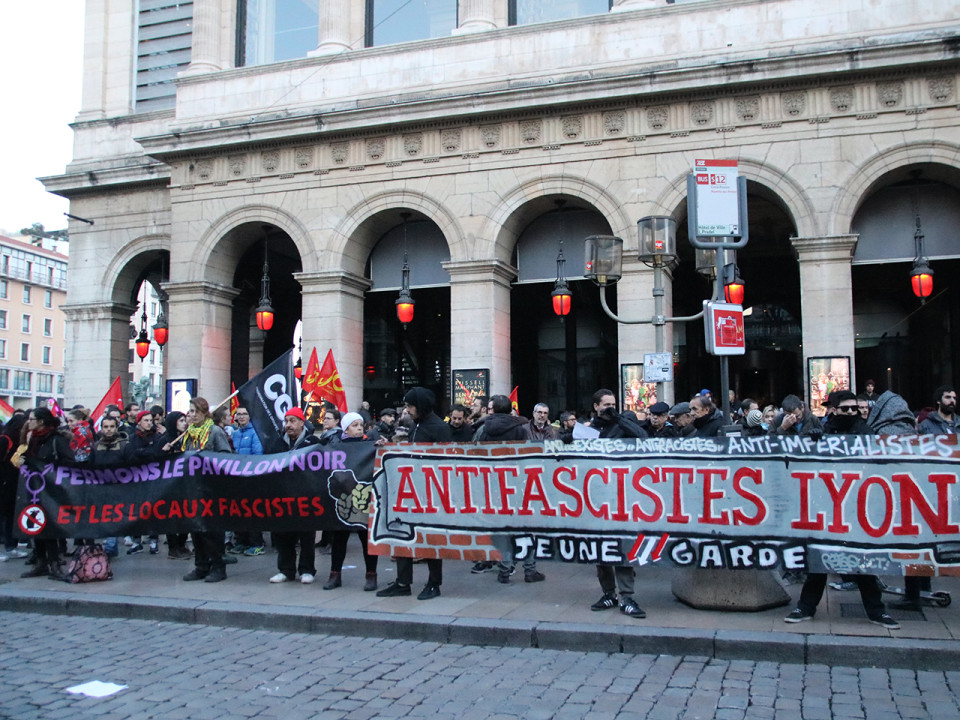 Manifestation contre l’ouverture d’un local du mouvement d’extrême droite « Bastion Social »
