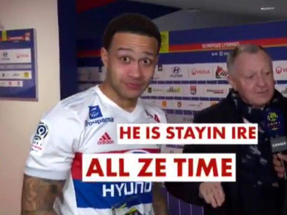 A l'OL "pour toujours" selon Aulas, Memphis a une réaction virale