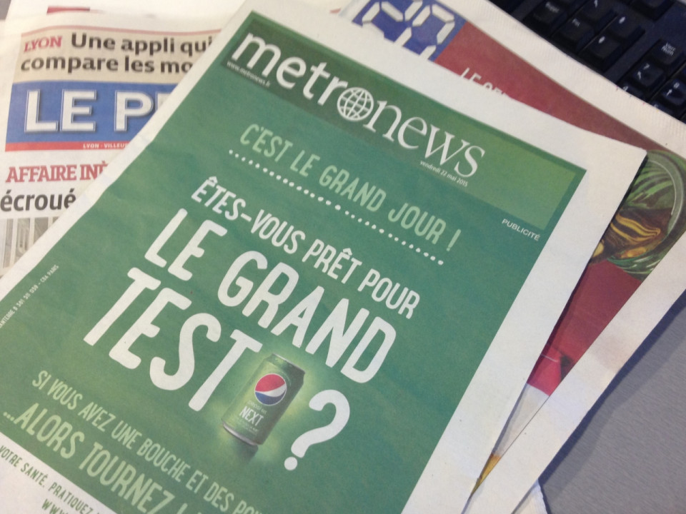 Lyon : fini le papier pour Metronews