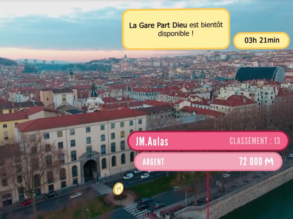 Métropolis : un jeu grandeur nature pour acheter virtuellement les bâtiments de Lyon