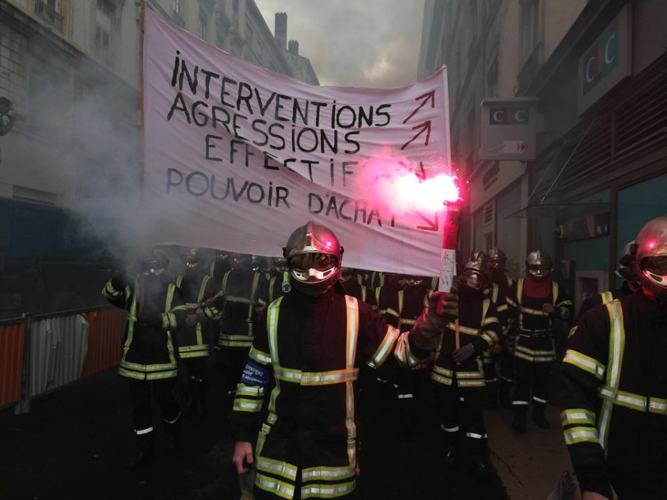 Les pompiers du Rhône en grève ce mercredi