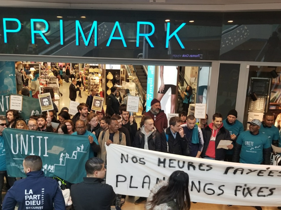 Les salariés Primark en grève à la Part-Dieu