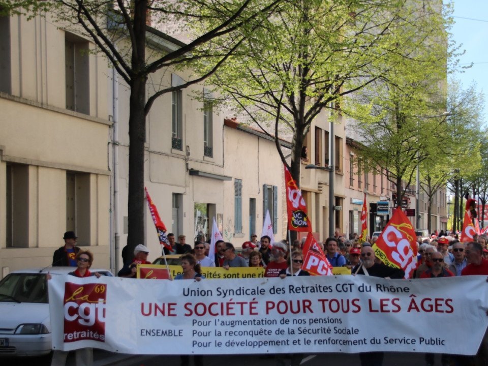 Lyon : près de 550 retraités manifestent pour leur pouvoir d’achat
