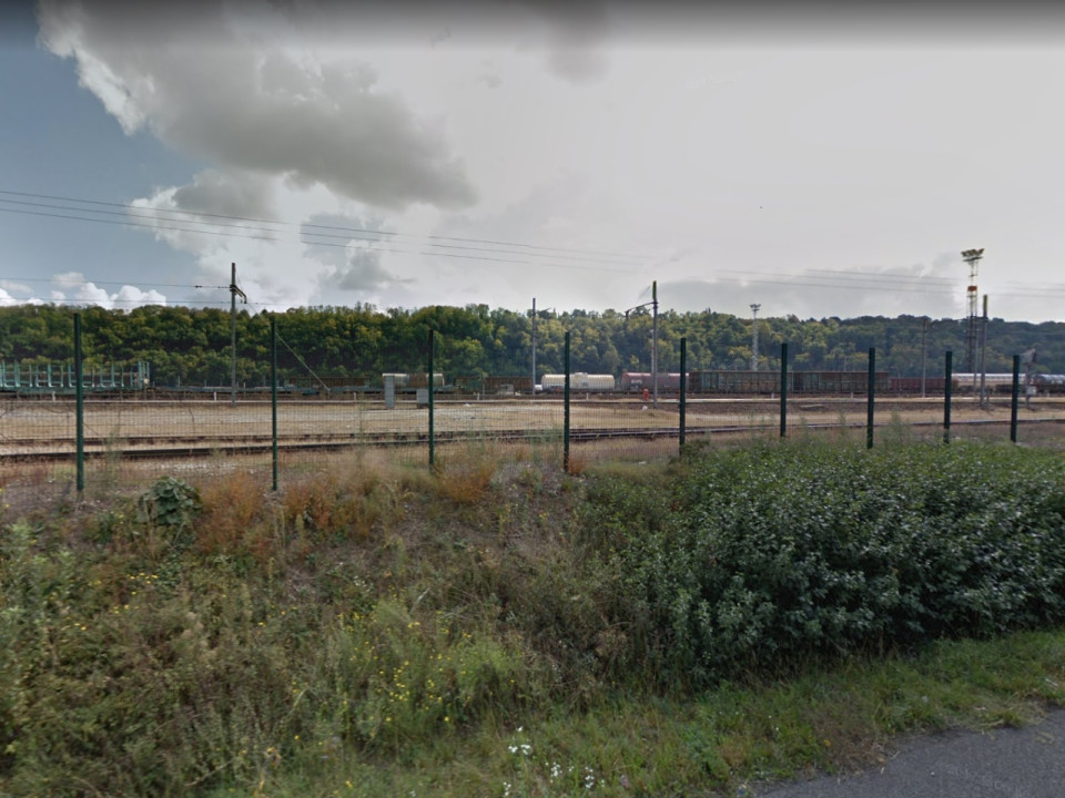 Intervention des pompiers à la gare de triage de Sibelin, à Feyzin