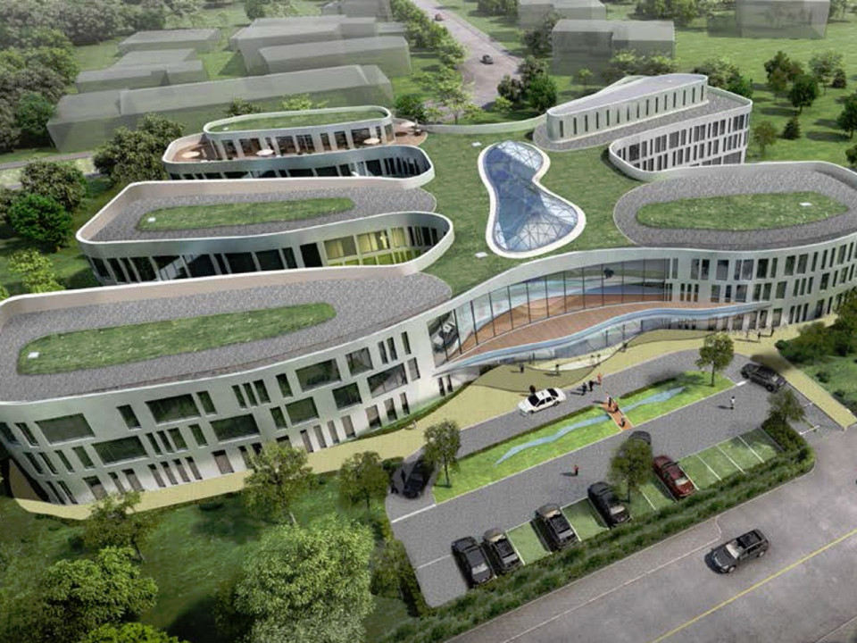 Début des travaux pour le nouveau siège de Blédina à Limonest