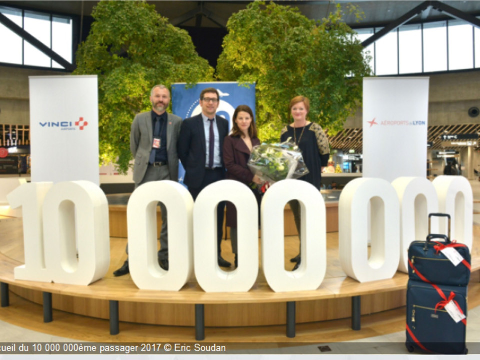 Le cap des 10 millions de passagers franchi à l’aéroport St Exupéry