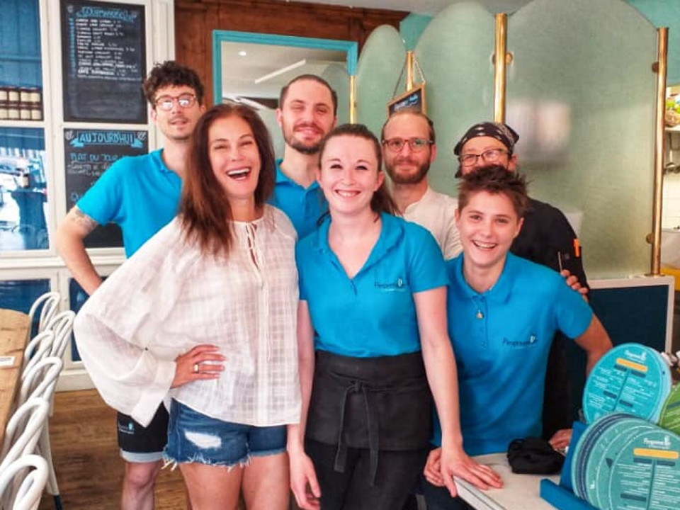 L&rsquo;actrice am&eacute;ricaine Teri Hatcher de passage &agrave; Lyon