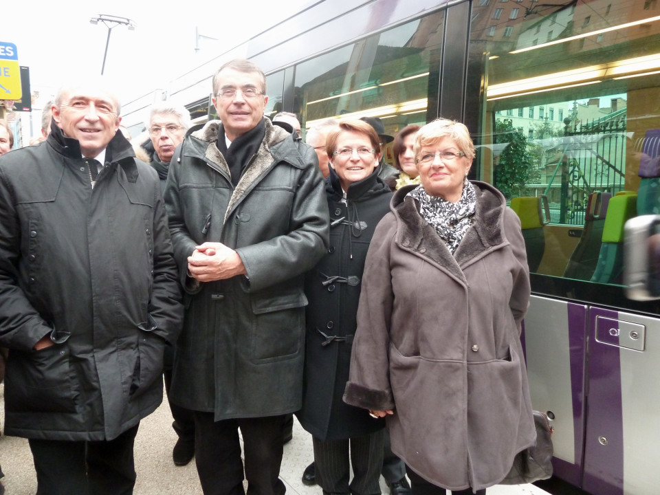 Inauguration du tram-train entre Brignais et Lyon Saint-Paul