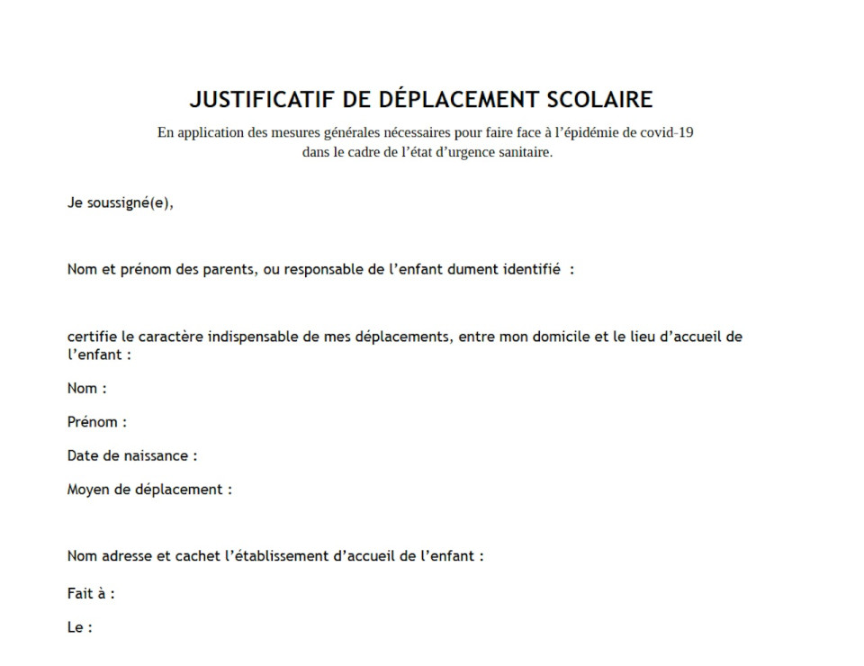Confinement à Lyon : les trois attestations de déplacement disponibles