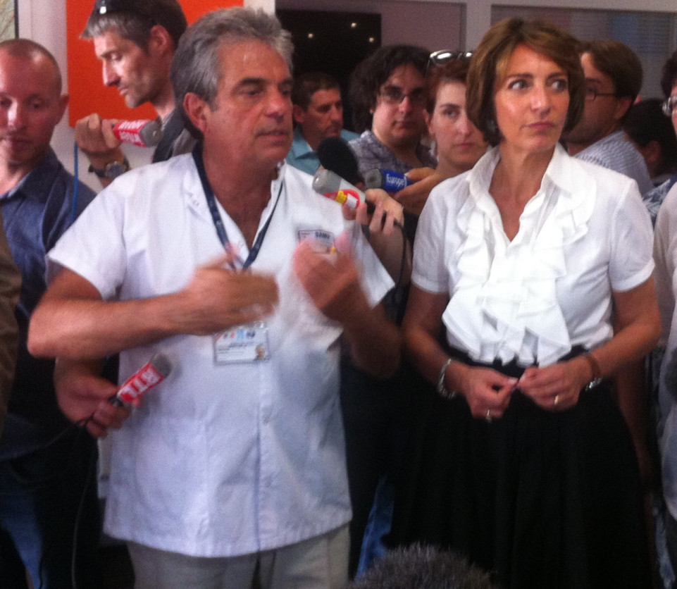 Canicule : Marisol Touraine au chevet du SAMU à Lyon