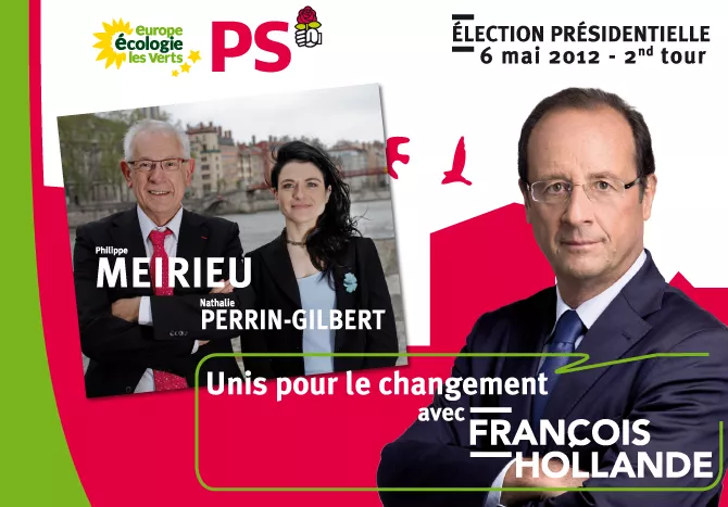 Présidentielle 2012 : Meirieu et Hollande enfin réunis... sur un tract de campagne !
