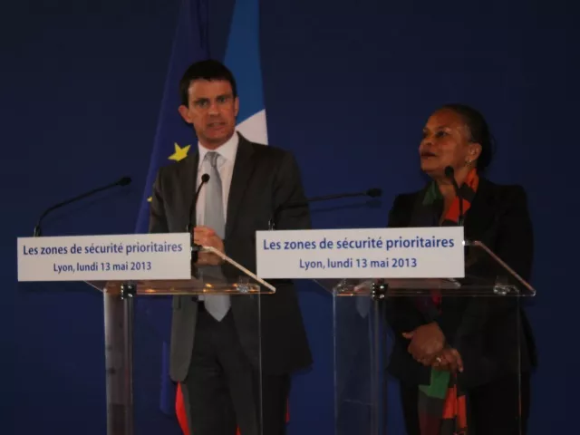 Valls et Taubira à Lyon  : "Une baisse de la délinquance dans les ZSP"