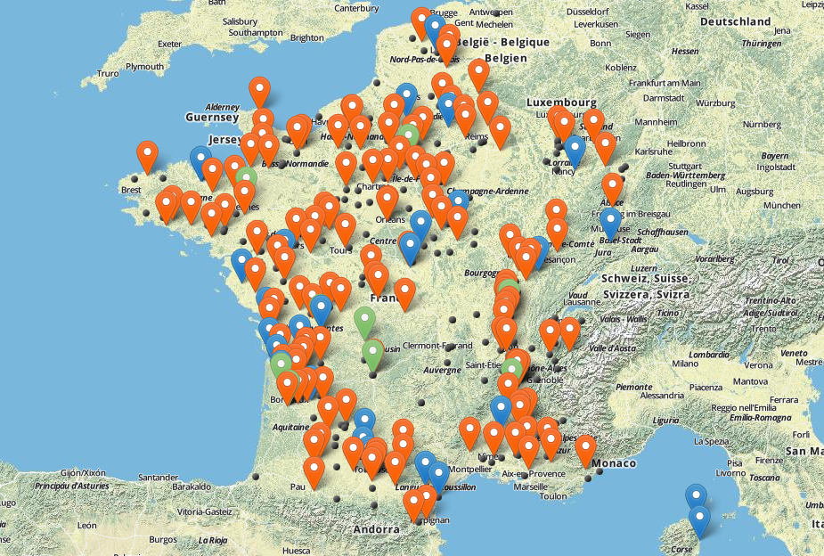 Carte Générations Futures Rhône-Alpes