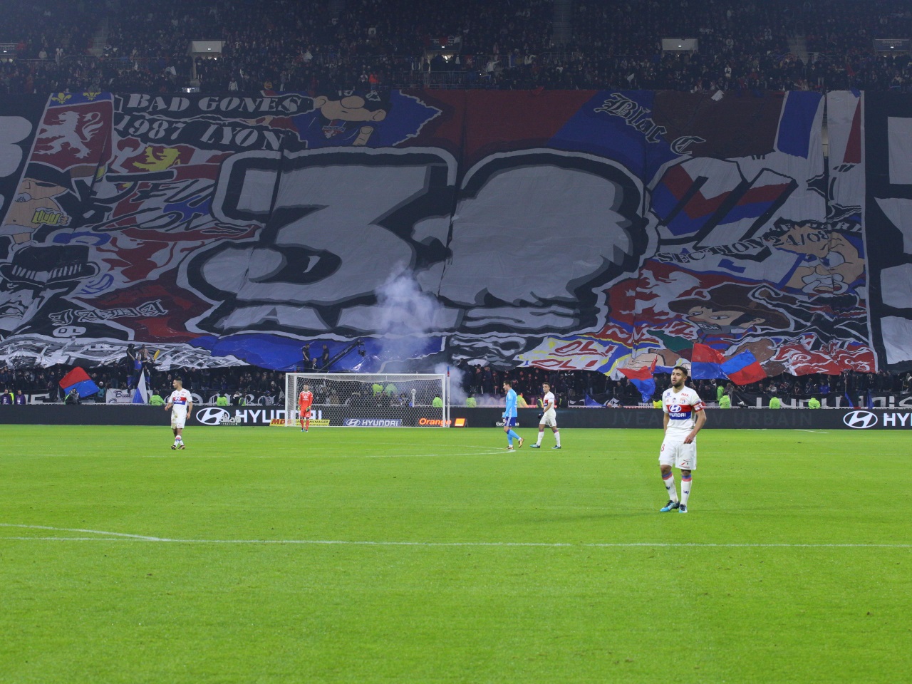 L'un des tifos - LyonMag