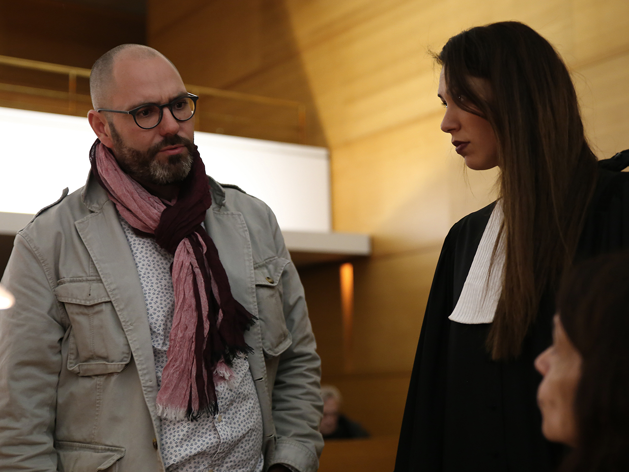 François Devaux et l'avocate Me Emmanuelle Haziza - LyonMag